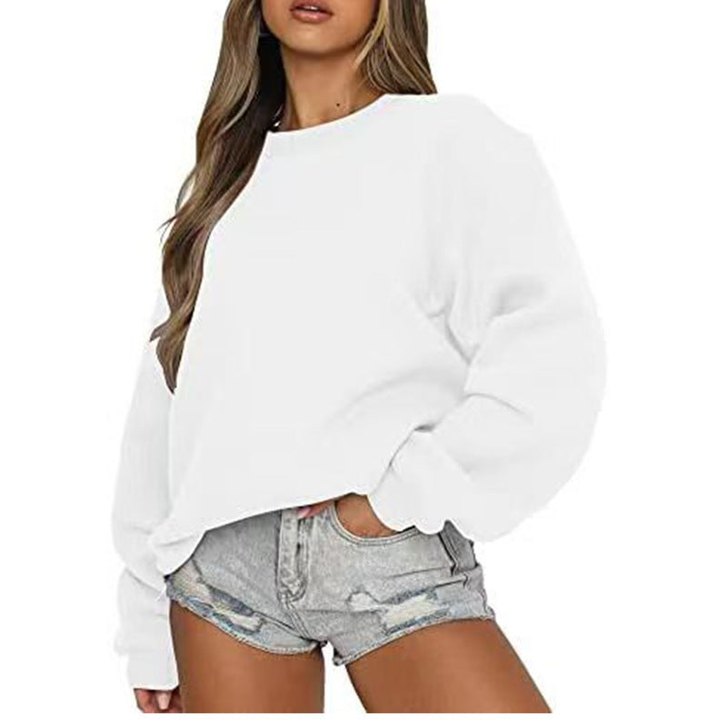 Damen Sweatshirt Lässiger Schnitt Voluminöse Ärmel Eveloria