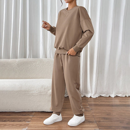 Damen Freizeitanzug Elastischer Bund Lässiger Schnitt Eveloria