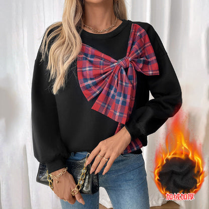 Damen Sweatshirt mit Knoten-Design Grau Eveloria - Eveloria