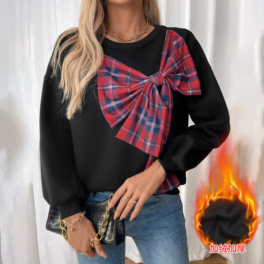 Damen Sweatshirt mit Knoten-Design Grau Eveloria - Eveloria