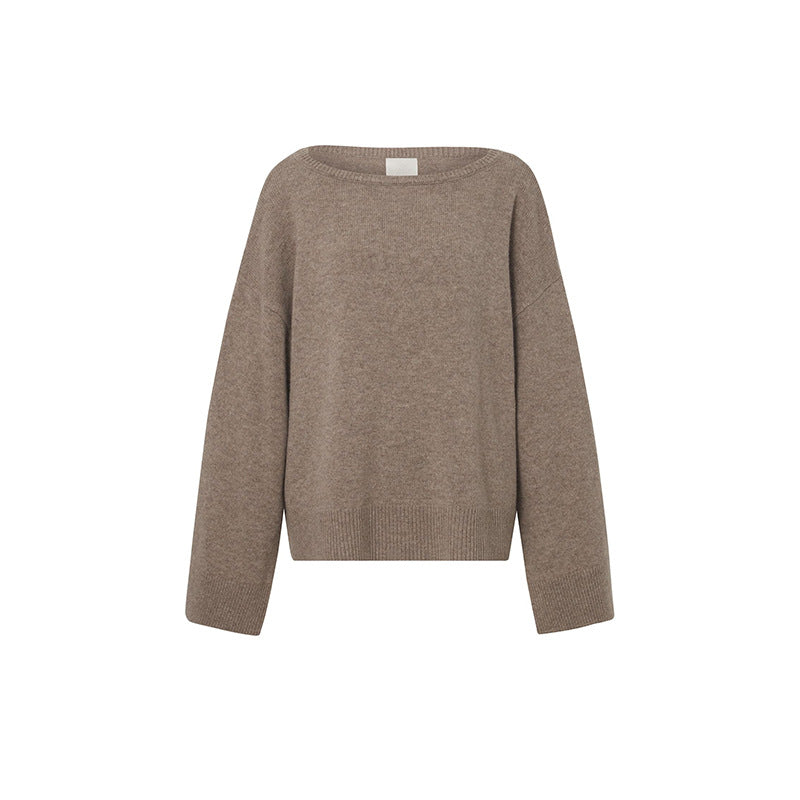 Damen Strickpullover Lässig Weite Passform Eveloria