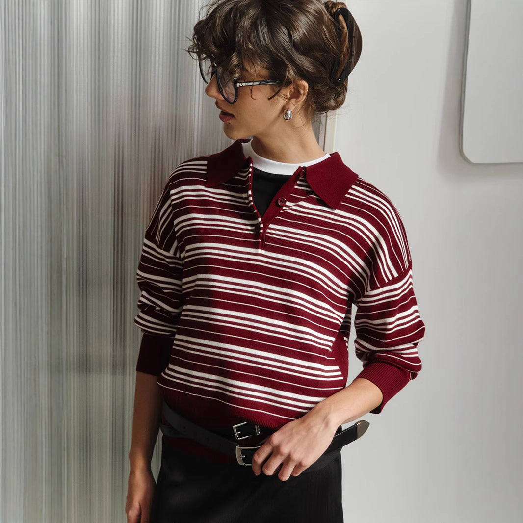 Damen Cardigan Gestreift Lässig Eveloria