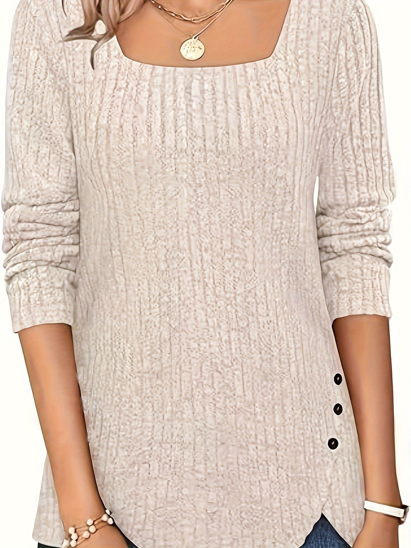 Damen Langarmshirt Eveloria Baumwolle Weiße Farbe