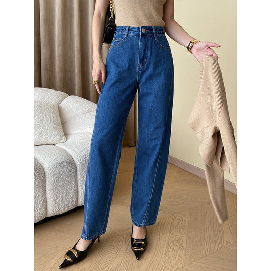 Damen Hemdbluse Denim Blau Weiß - Eveloria
