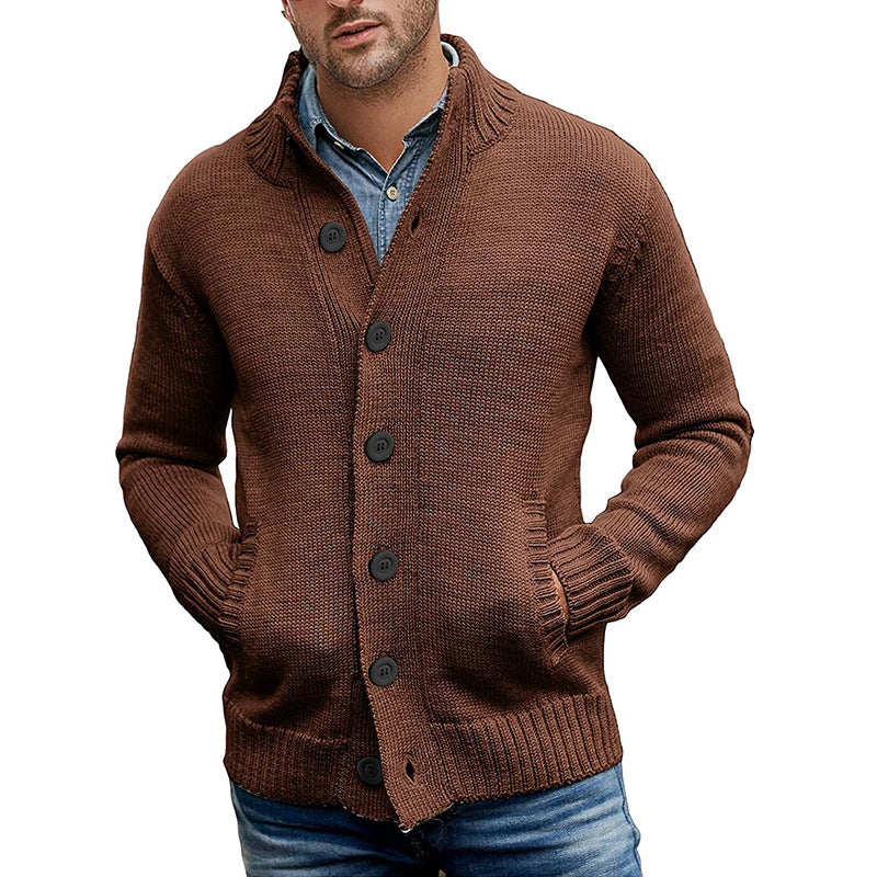 Herren Strickjacke Modern Komfortable Taschen
