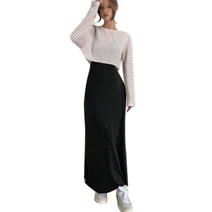 Damen Maxirock Elastischer Bund Eveloria