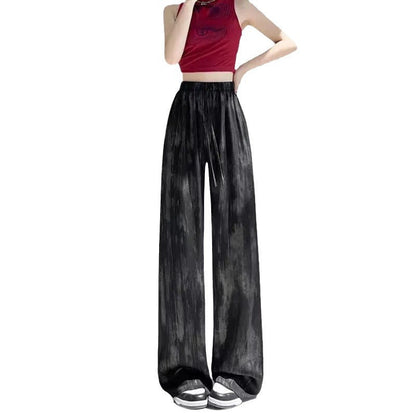 Damen Palazzo-Hose Atmungsaktives Material Elastischer Bund