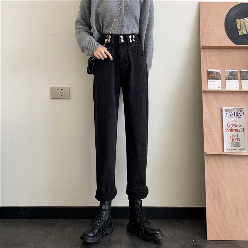 Damen Hochtaillierte Chinohose mit Taschen Eveloria
