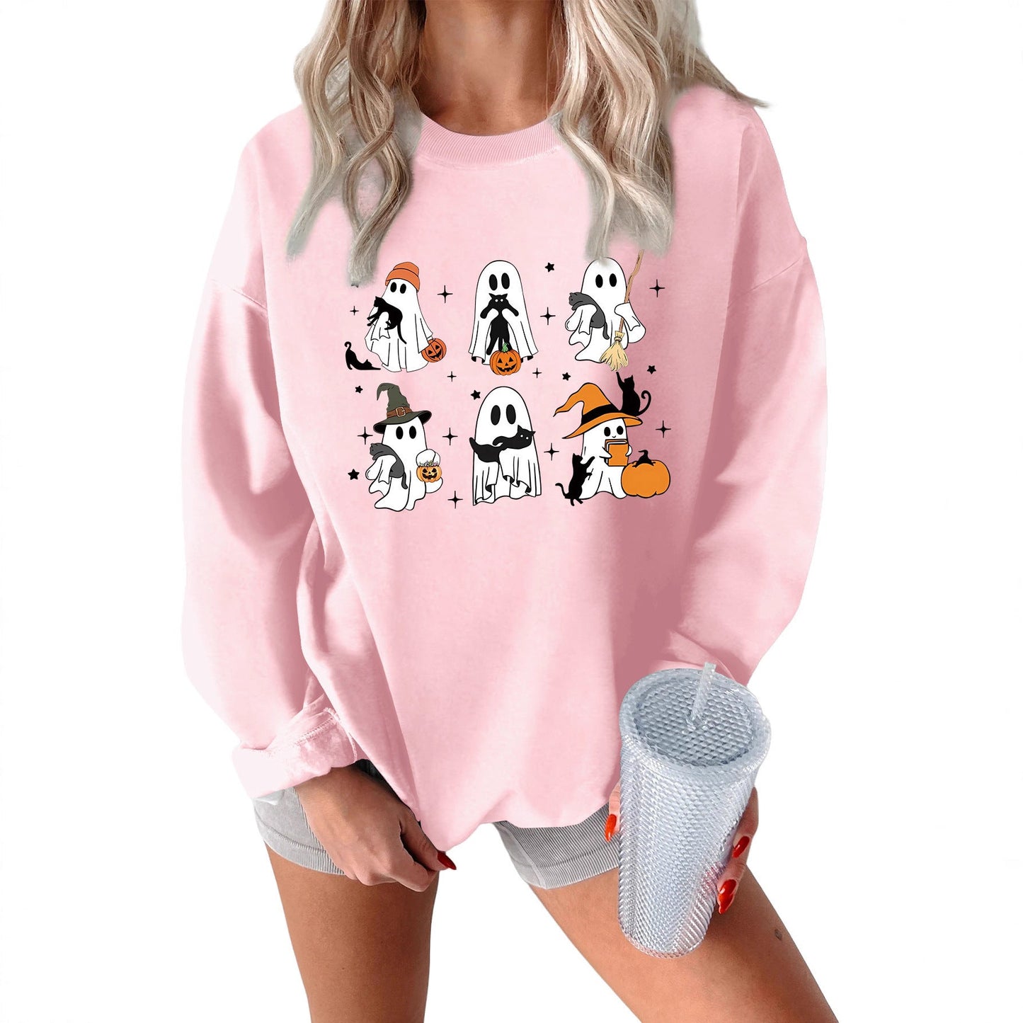 Damen Sweatshirt Grusel Motiv Eveloria