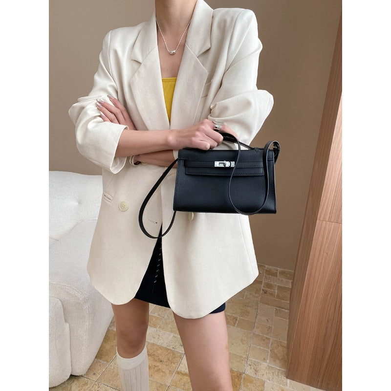 Damen Blazer Oversized Stil Elegant Schwarz Eveloria - Eveloria
