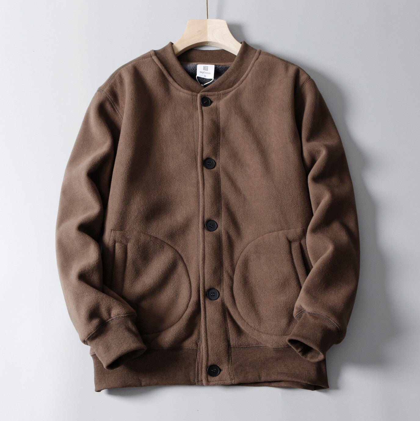 Damen Fleecejacke Bequem Mit Taschen Grau Eveloria