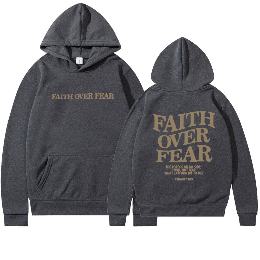 Damen Pullover mit Kapuze und Schriftzug aus hochwertigem Material