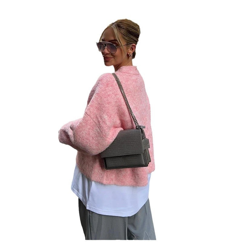 Damen Oversized Pullover Eveloria Weich Beige