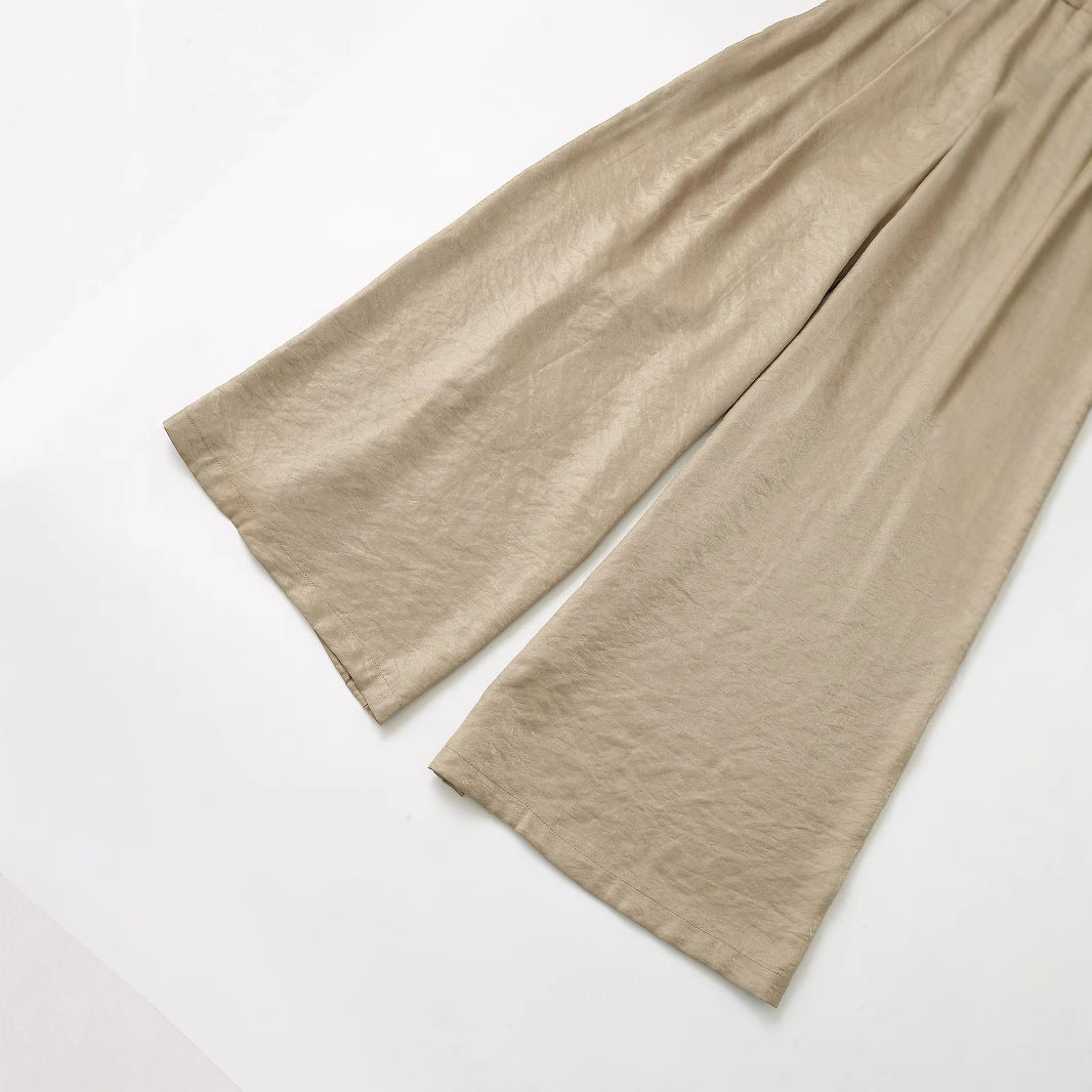 Damen Culotte Weit Geschnitten mit Gürtel Eveloria