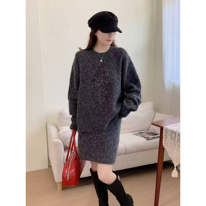 Damen Strickpullover Lässig Mit Diamantdetails