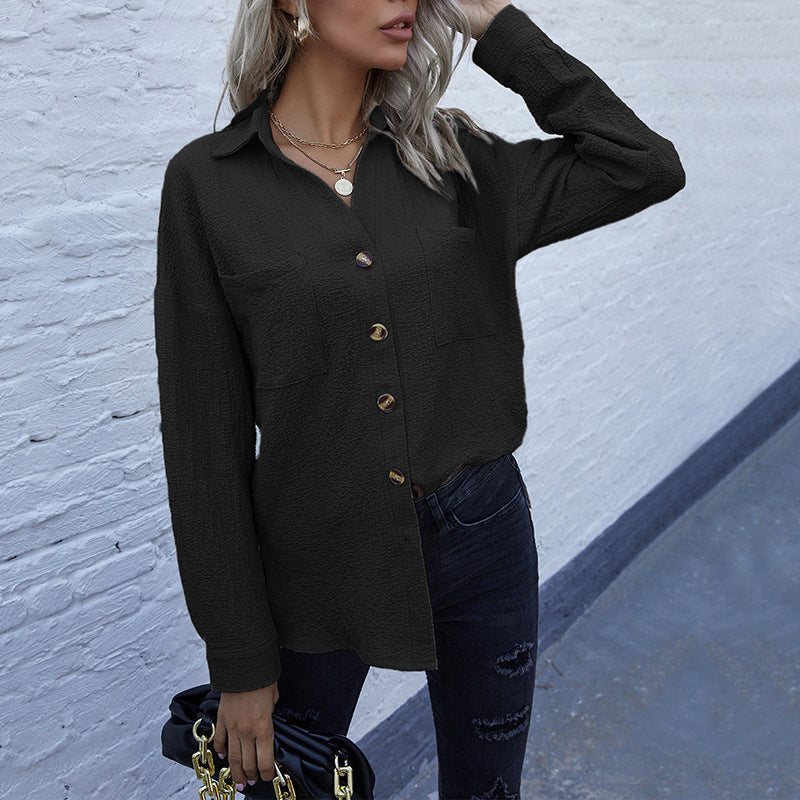 Damen Hemdbluse Lässig Eveloria
