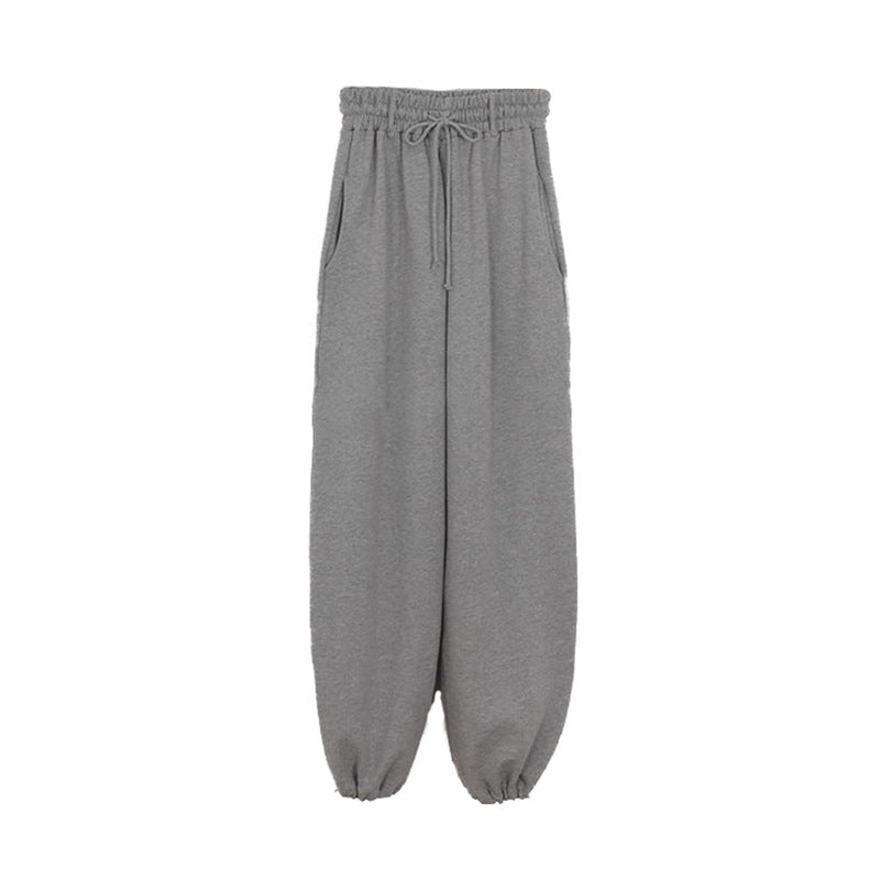 Damen Sweatpants Elastischer Bund Weit Bequem Eveloria
