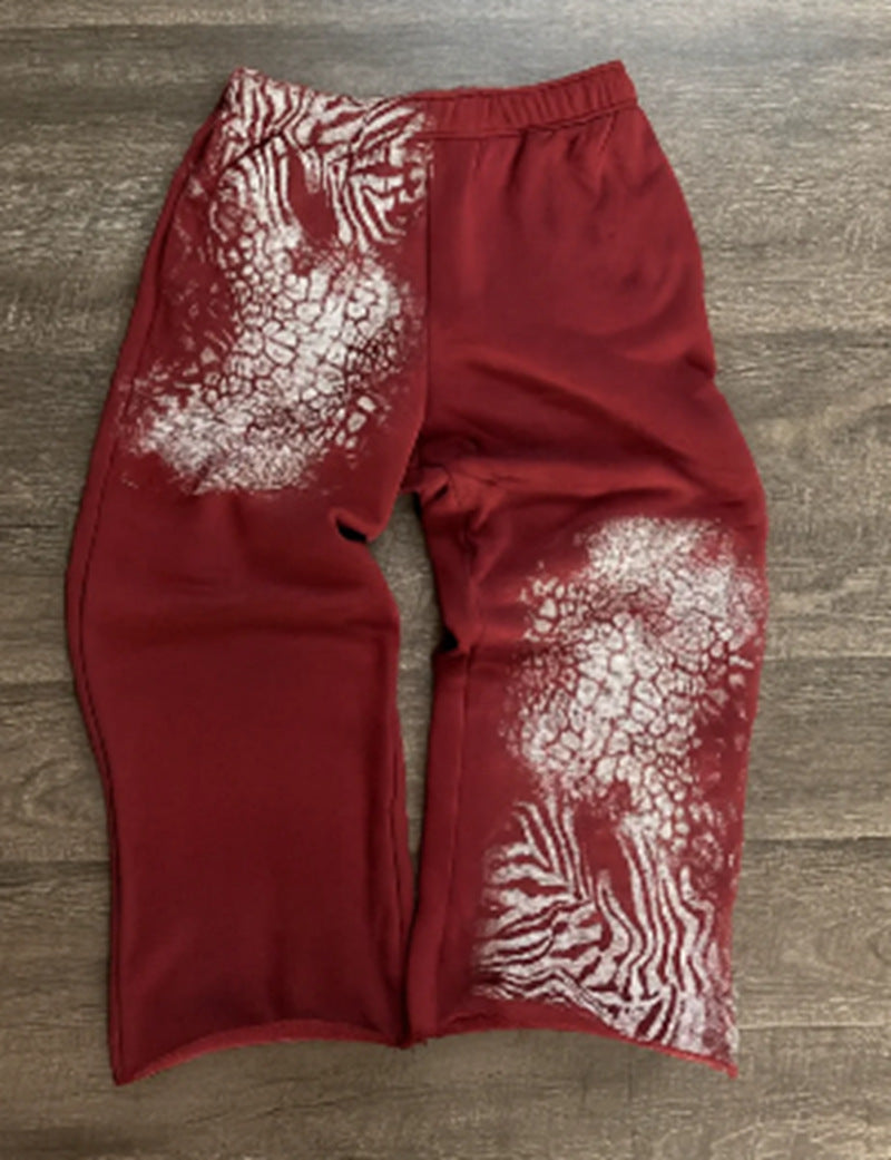 Damen Freizeithose Kreatives Tiermuster Eveloria