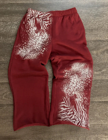 Damen Freizeithose Kreatives Tiermuster Eveloria