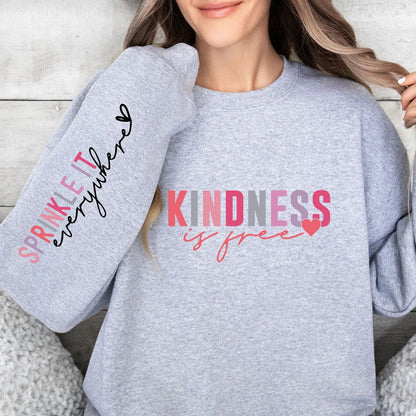 Damen Sweatshirt Inspirierender Schriftzug Gemütlich Grau Eveloria