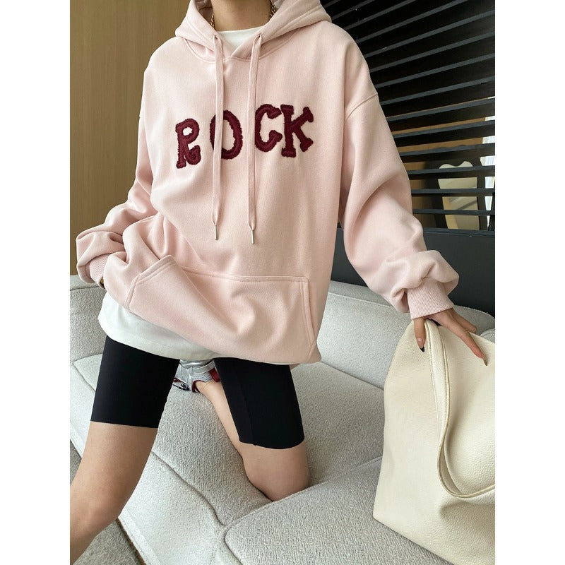 Damen Hoodie Eveloria mit auffälligem Schriftzug