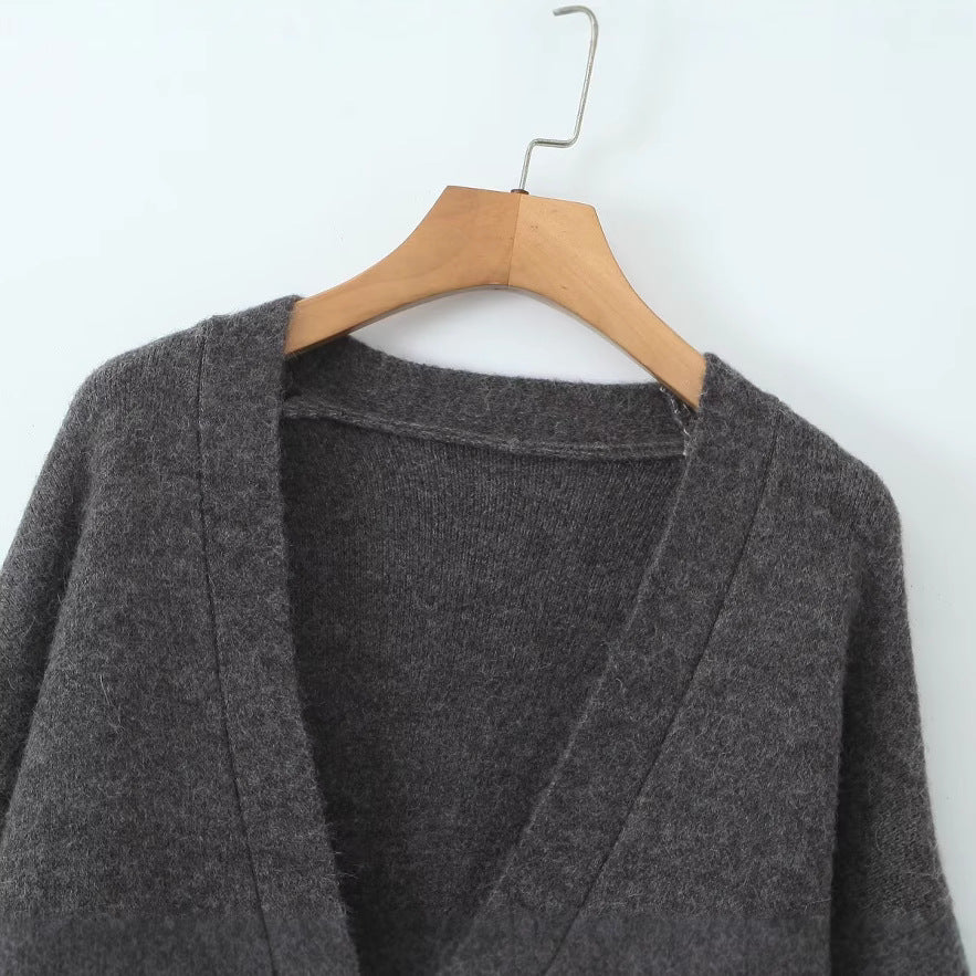 Damen Oversized Strickmantel Eveloria