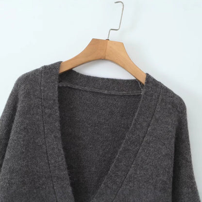 Damen Oversized Strickmantel Eveloria