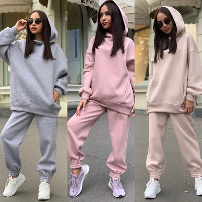 Eveloria Damen Sportlicher Hoodie Jogginghose Set - Eveloria