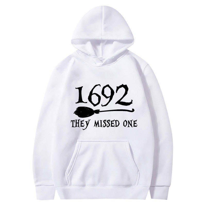 Damen Kapuzenpullover Halloween-Motiv locker Größe