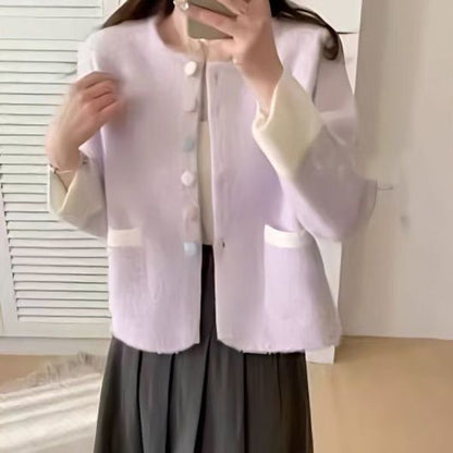 Damen Strickjacke Lässig Eveloria