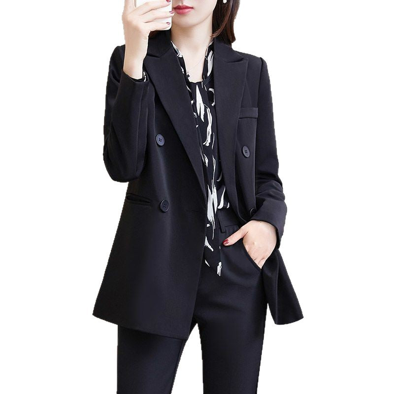 Damen Blazer Doppelreiher Eveloria Elegantes Design