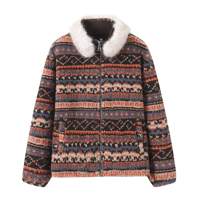 Damen Teddyjacke Gefütterter Kragen Eveloria
