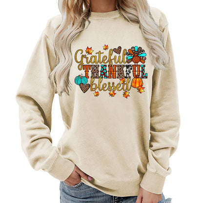 Damen Sweatshirt Herbstlich Dankeschön Motiv Eveloria