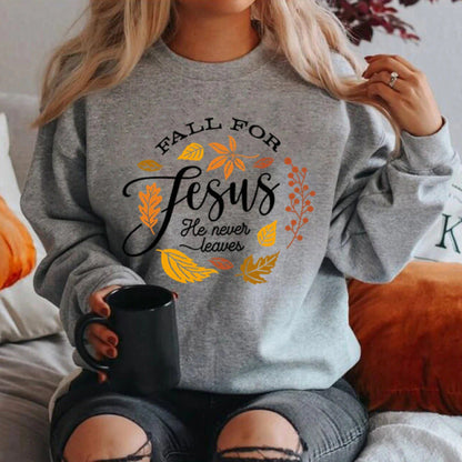 Damen Sweatshirt Weiches Innenfutter Botanisches Herbstmotiv Eveloria