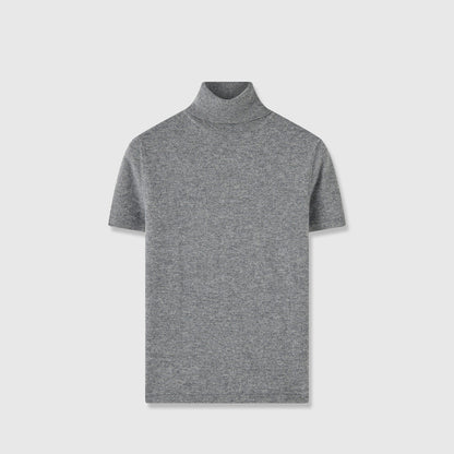Damen T-Shirt Stehkragen Bequem Eveloria