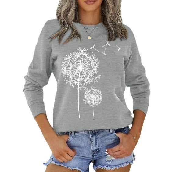 Damen Sweatshirt Pusteblumen-Motiv Eveloria