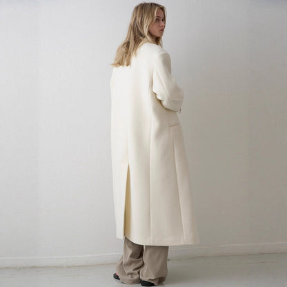 Damen Oversized-Mantel Doppelter Knopf Eveloria