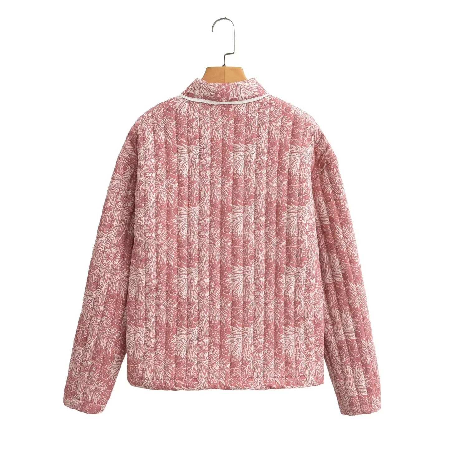 Damen Steppjacke Floralmuster Eveloria