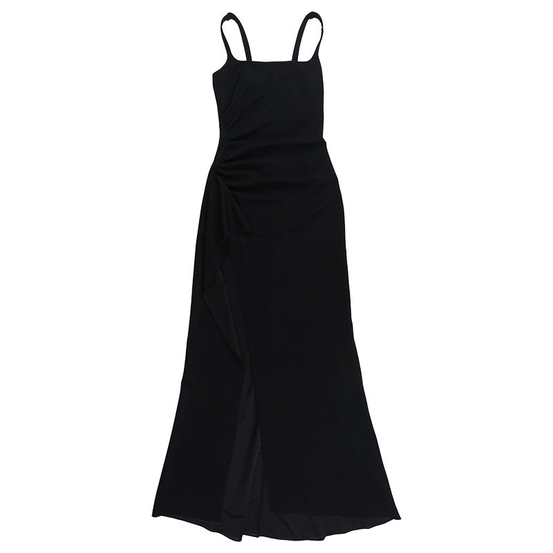 Damen Abendkleid Hochschlitz Figurbetonter Stoff Eveloria