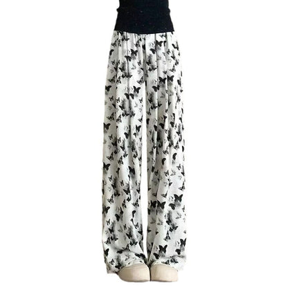 Damen Sommerhose Schmetterlingsmuster Bequem Eveloria