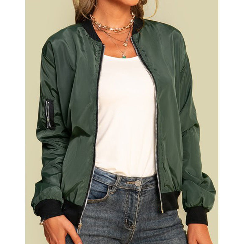 Damen Bomberjacke mit Seitentaschen Eveloria