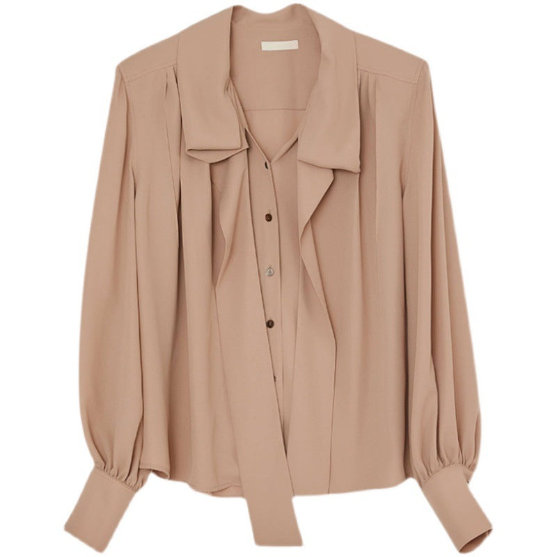 Damen Bluse mit Bindegürtel Elegantes Design Eveloria