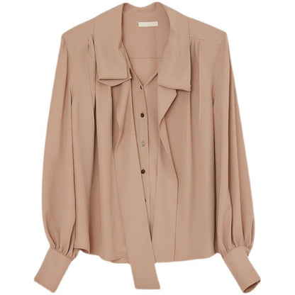 Damen Bluse mit Bindegürtel Elegantes Design Eveloria
