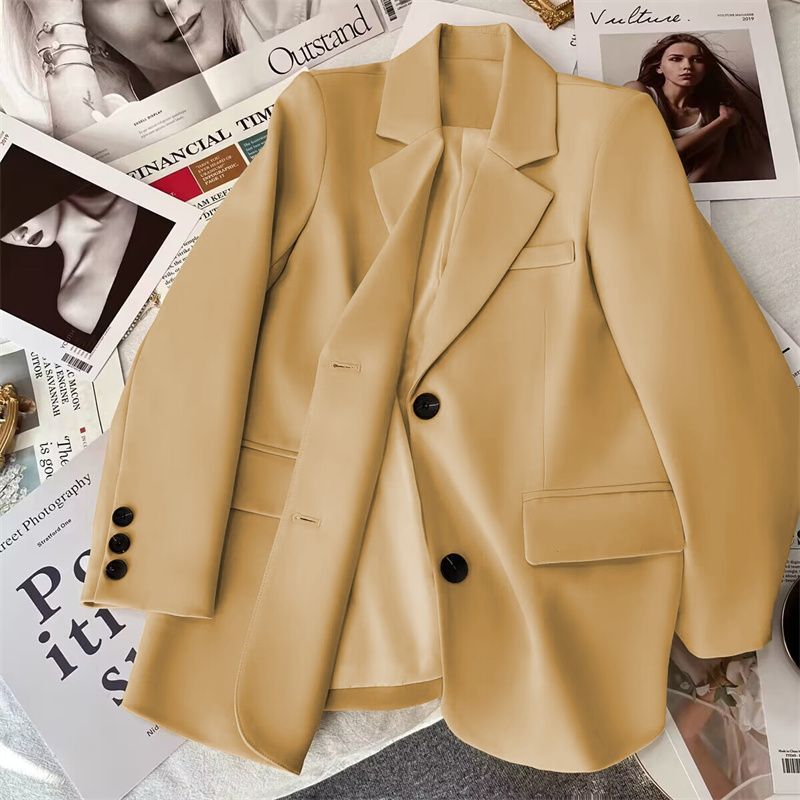 Damen Blazer Eleganter Schnitt Baumwolle Eveloria