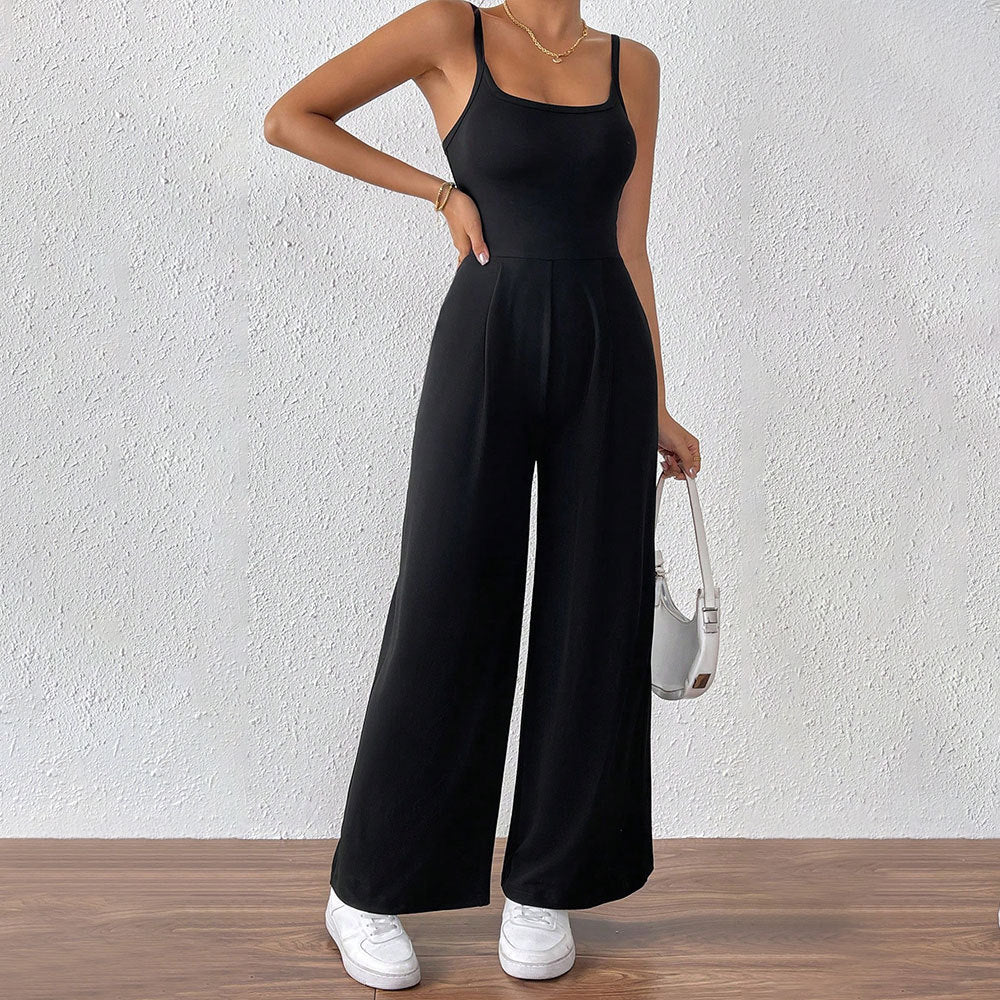 Damen Jumpsuit Schmale Träger Eleganter Schnitt Eveloria - Eveloria