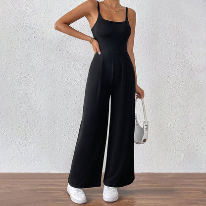 Damen Jumpsuit Schmale Träger Eleganter Schnitt Eveloria - Eveloria