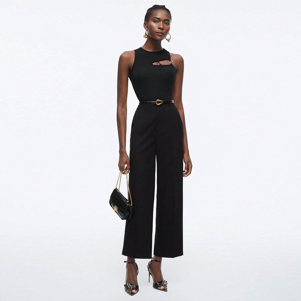 Damen Trägertop Cut-Out-Design Metall-Akzente Eveloria