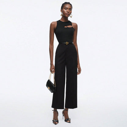 Damen Trägertop Cut-Out-Design Metall-Akzente Eveloria