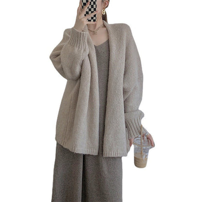Damen Oversized Kuschelpullover V-Ausschnitt Langer Ärmel Eveloria