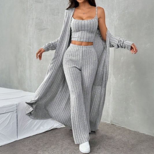 Damen Strickpullover Langärmelig Elegant Wickeldesign - Eveloria